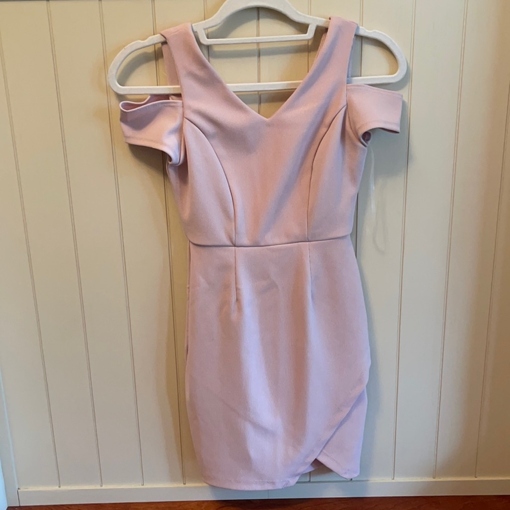 Pale pink cocktail dress